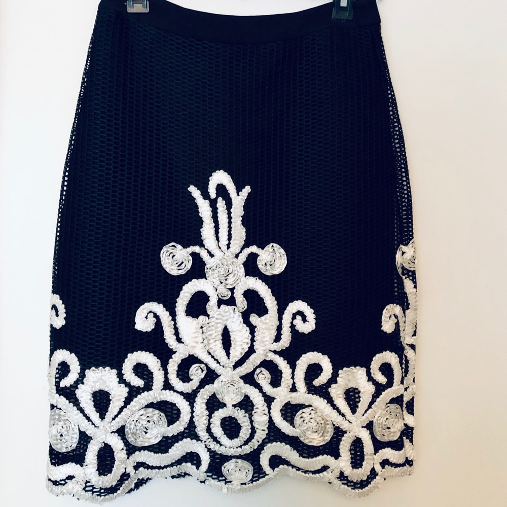 Black and white skirt